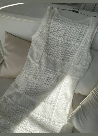 Белое кэжуал платье No Brand однотонное