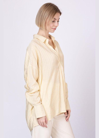 Бавовняна сорочка з подовженою спинкою S-L Жовтий ss220045_yel_S-L Lara (358223216)