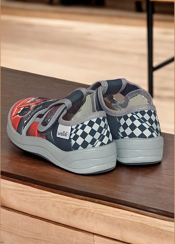 Черные детские тапочки для мальчика ортопедические Waldi