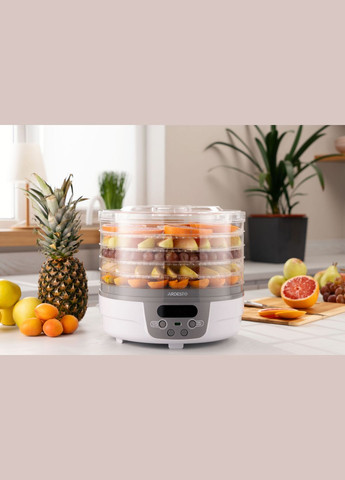 Сушка для продуктов FDB5321T - 250Вт/5 поддонов выс. 3см/диаметр 32см/рег. темп./таймер/ белая Ardesto (314780557)