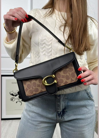 Женская сумка черно-бежевый через плечо No Brand (322464523)