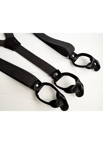 Мужские серо-черные подтяжки на пуговицах Major Style (357206590)