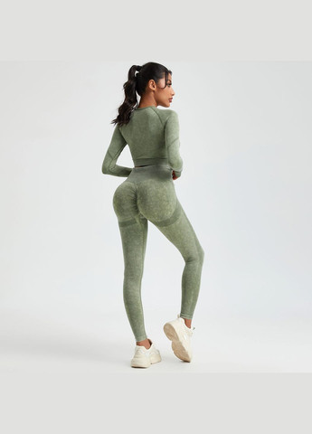 Спортивный комплект для фитнеса рашгард и леггинсы с push-up эффектом, Шоколад, No Brand First (323168387)