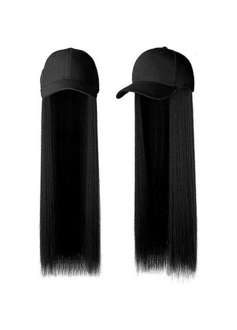 Парик кепка с волосами 50 см Брюнетка - (372733827)