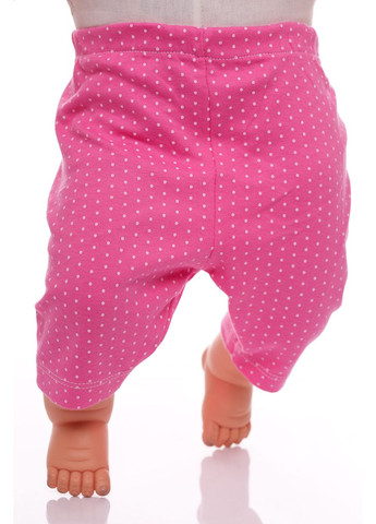 Комбинированный летний костюм летний для девочки трикотажный с девочкой розовый 62 см (32273) BABYKROHA