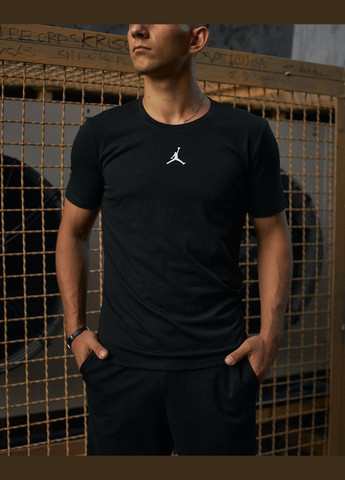 Чорна футболка з лого 'jordan' Vakko