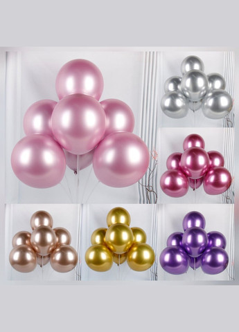 Латексные шары rose red 5 дюймов хромированные 100 шт. No Brand (345704153)