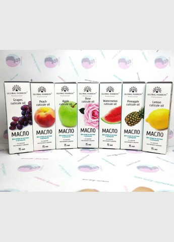 Масло для кутикулы и ногтей 15 мл. персик, с пипеткой Global Fashion (297922645)