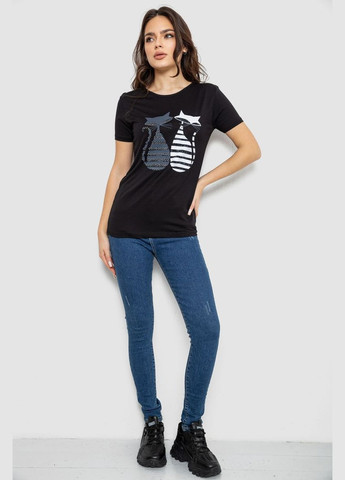 Футболка жіноча з принтом Ager 244R502 - (319359499)