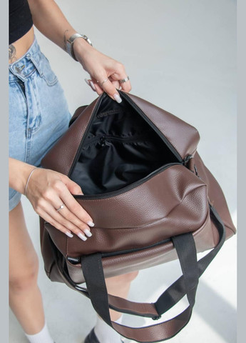 Cпортивна сумка для тренувань містка дорожня коричнева на 25л ToBeYou Сумка Strong (346241703)