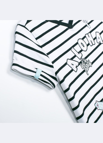 Комбинированная летняя футболка Coccodrillo