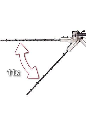 Кусторез высоторез телескопический GC-HC 90/2046 T 900Вт - набор из 2 насадок: кусторез 460мм и пилочка 200мм 6.1кг Einhell (315502626)