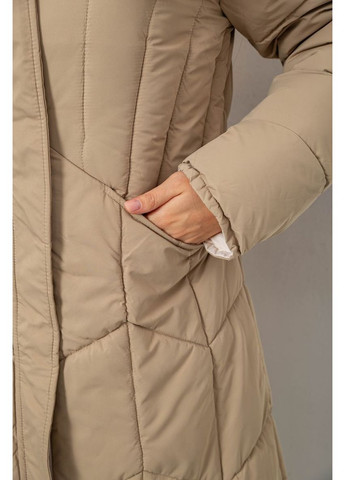 Бежева зимня куртка жіноча двостороння зимова, 244r24115 Ager