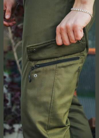 Хаки кэжуал, повседневный демисезонные брюки Intruder