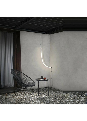 Люстра светодиодная подвесная LED светильник для квартиры на потолок лэд 27735 Черный 50-200х9х80 см. Sunnysky (324396136)