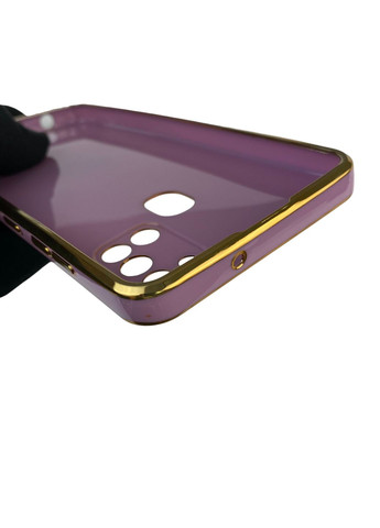 Чехол для Galaxy A21s SM-A217F с защитой камеры с золотой окантовкой на самсунг а21с черничный gs1 Samsung (366232036)