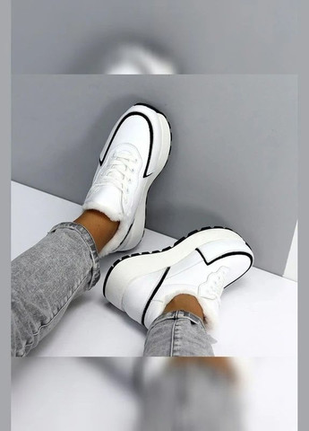 Жіночі зимові білі на хутрі теплі Viki кросівки білі зими (305663430)