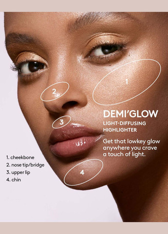 Хайлайтер "Prosecco" Demi'glow Light-Diffusing Highlighter BY RIHANNA Fenty Beauty (327421469)