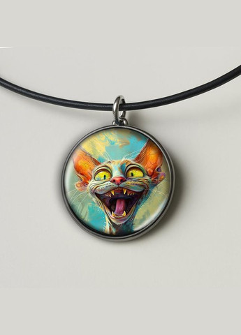 Набор подвеска (кулон) и брелок Cat #07 (подарочный набор) No Brand (332633909)