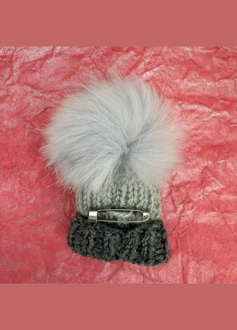 Брошь меховая, арт. 17, Фламинго, 9х5,5 см Fiona (347765984)