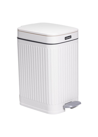 Відро для сміття з педаллю 5л відро для сміття з кришкою і педаллю Білий HP-45-11BE Yiwu (370973887)