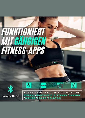 Нагрудний пульсометр монітор датчик серцевого ритму Powr Labs з Bluetooth і ANT, для спортсменів для тренувань No Brand (344547861)