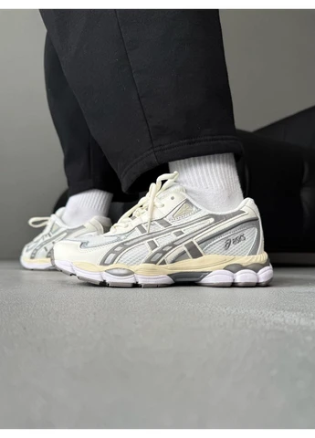 КРОССОВКИ ЖЕНСКИЕ ASICS GEL-NYC 2055 BEIGE GREY АСИКС ГЕЛЬ НЮК 2025 No Brand серые демисезоны (368868019)