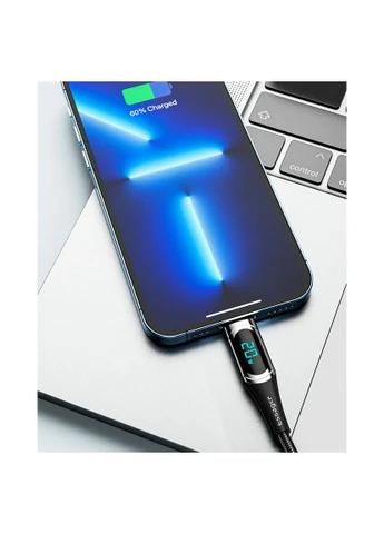 Дата кабель (EXCTL-YD03) Essager USB-C to Lightning 1.0m 20W Digital Display blue (401639281)