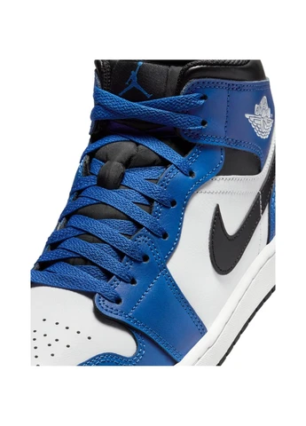 Синій кросівки синьо-біло-чорні dq8426-402 Nike AIR JORDAN 1 MID
