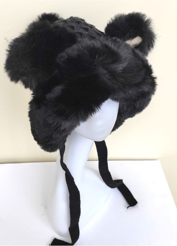 Зимняя Женская Шапка из Искусственного Меха с Ушками Супер Теплый и Стильный Капор с Помпоном на Завязках No Brand жіноча шапка з вушками (366453922)