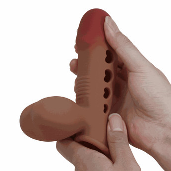 Насадка на член реалистичная Pretty Love Tyronn со стимулирующими выступами, 16.1 х 4.4 см No Brand (361439428)