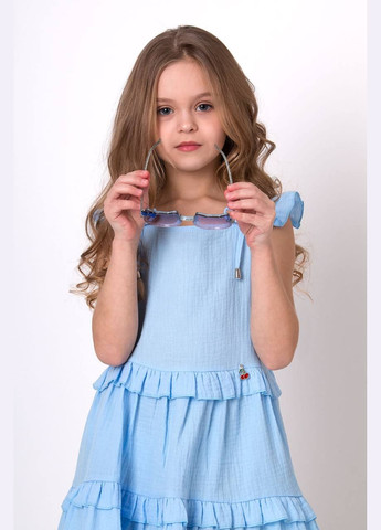 Блакитна сукня к/р дів. муслін 5444 Mevis (337092405)