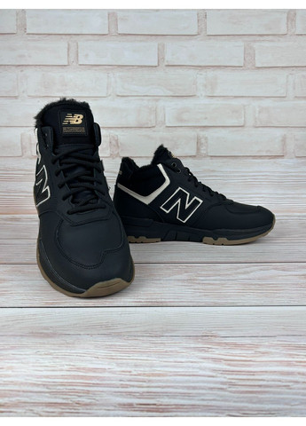 Чорні Зимовий чоловічі кросівки чорні високі зимові кросівки із шкіряні на плоскій підошві для прогулянок Barzoni