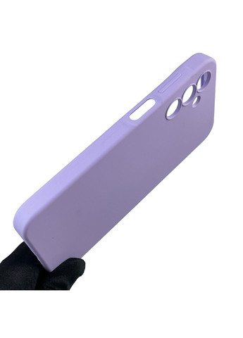 Чохол для Galaxy A15 (SM-A155M) силіконовий з мікрофіброю нековзний на самсунг а15 бузковий Samsung (366388240)