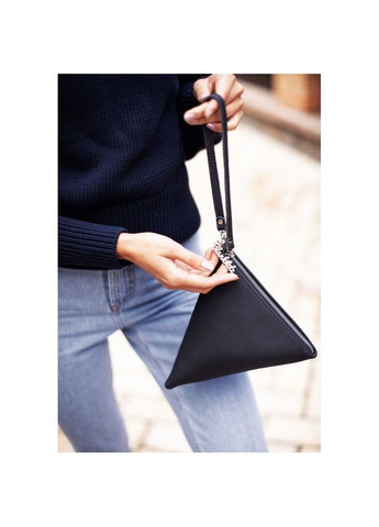 Кожаная сумка женская через плечо косметичка Пирамида синяя BlankNote (302009094)