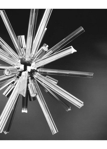 Люстра підвісна на 12 лампочок 26759 Хром 65-140х65х65 см. Sunnysky (335975159)