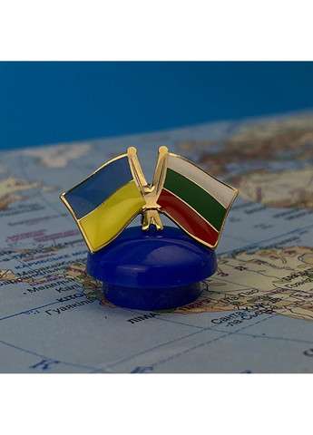 Значок флаги Украина / Болгария Dobroznak (365246561)