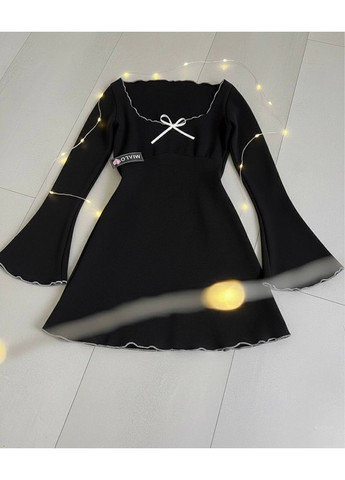 Чорна вечірня сукня оверсайз з турецької ангорі — легкість та комфорт у щоденному образі ❤️🔥 (замір в описі) GD/GL Модний простір однотонна