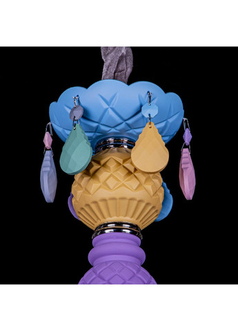 Скляна люстра свічка на 6 лампочок 0313A/6/COLORS No Brand (352229499)