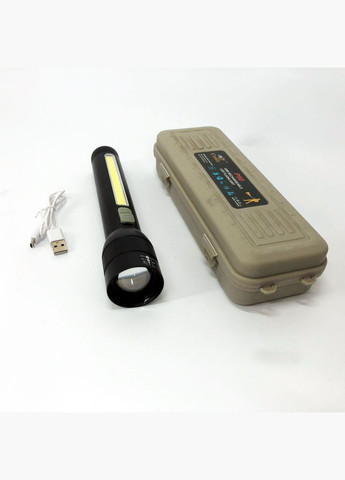 Ліхтар акумуляторний CB-C23-P90+COB, Ліхтарик світлодіодний ручний акумуляторний портативний Coba (369562028)