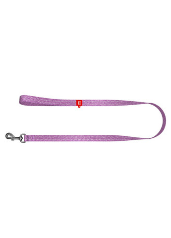 Поводок для собак из восстановленного хлопка Re-cotton светоотражающий, Ш 25 мм, Дл 200 см фиолетовый WAUDOG (322237372)