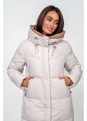 Перловий зимній Пуховик аляска Lora Duvetti