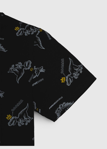 Черная летняя футболка ALG