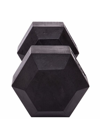 Гантель цільна шестигранна гексагональна гексагональна обгумована 1штука TA-5159-20 (1x20кг) (сталь хромована, гума, вага Zelart (361435269)