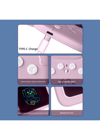 Планшет детский интерактивный для изучения английского языка с доской рисования и стилусом 2 в 1 112 карточек No Brand (361161853)