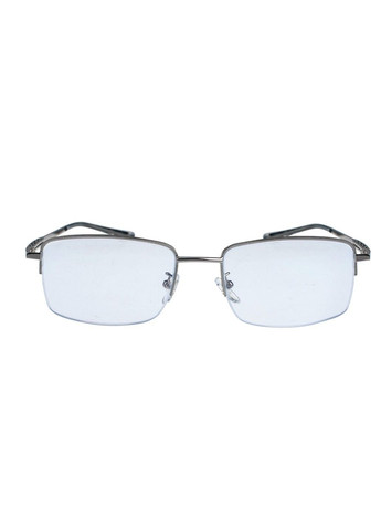 Мужские очки для компьютера прямоугольные в металлической оправе хромовые 2.8163.С2 No Brand (304293478)