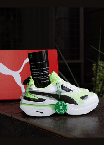 Цветные всесезонные кроссовки Vakko Puma Kosmo Rider Light Green