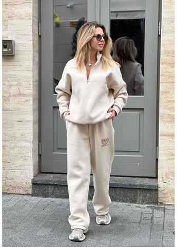 Теплий костюм з тринитки на флісі | Oversize Україна (367049344)