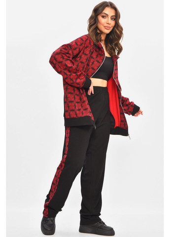 Костюм жіночий напівбатальний чорного кольору з принтом Let's Shop (366726311)