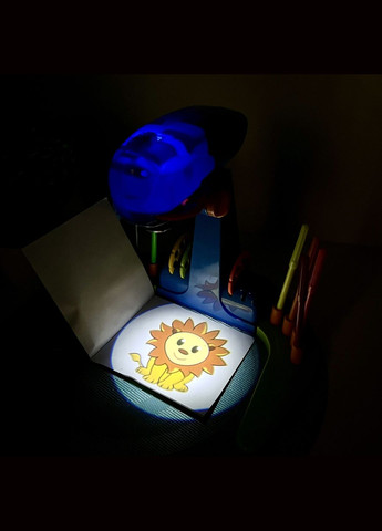 Проэктор для рисования 32 слайда фломастеры 12шт блокнот (AK 0002 AB) No Brand (302215392)